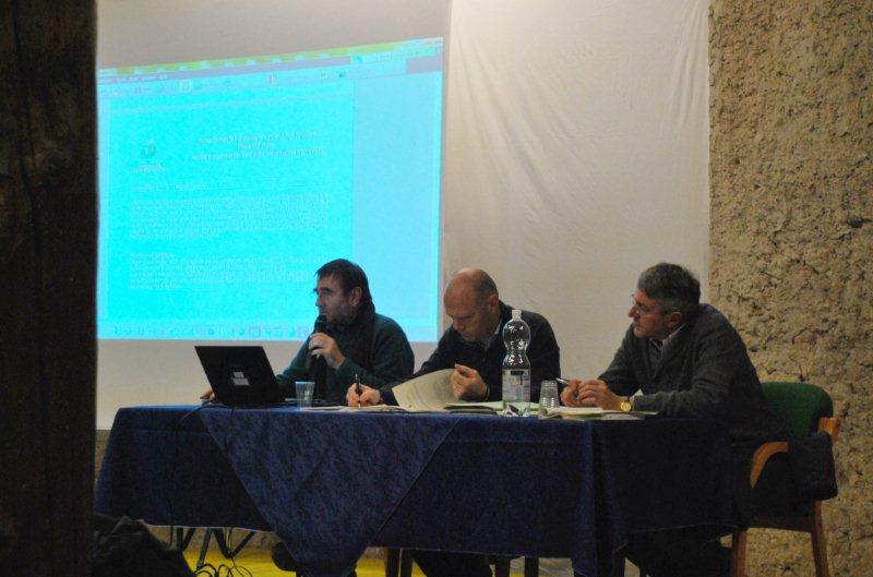 Da sx il direttore Ducoli, il presidente Zortea e il direttore amministrativo Trotter