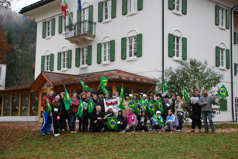 I ragazzi brasiliani a Villa Welsperg