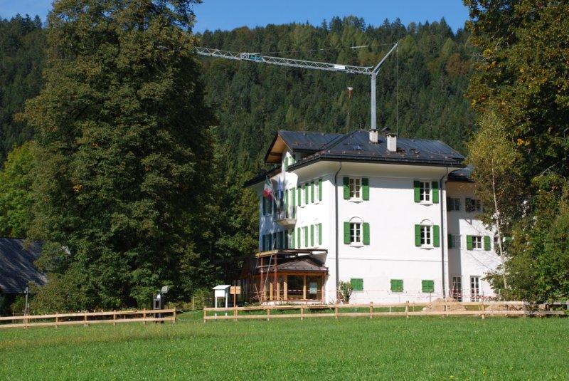 Il cantiere a Villa Welsperg