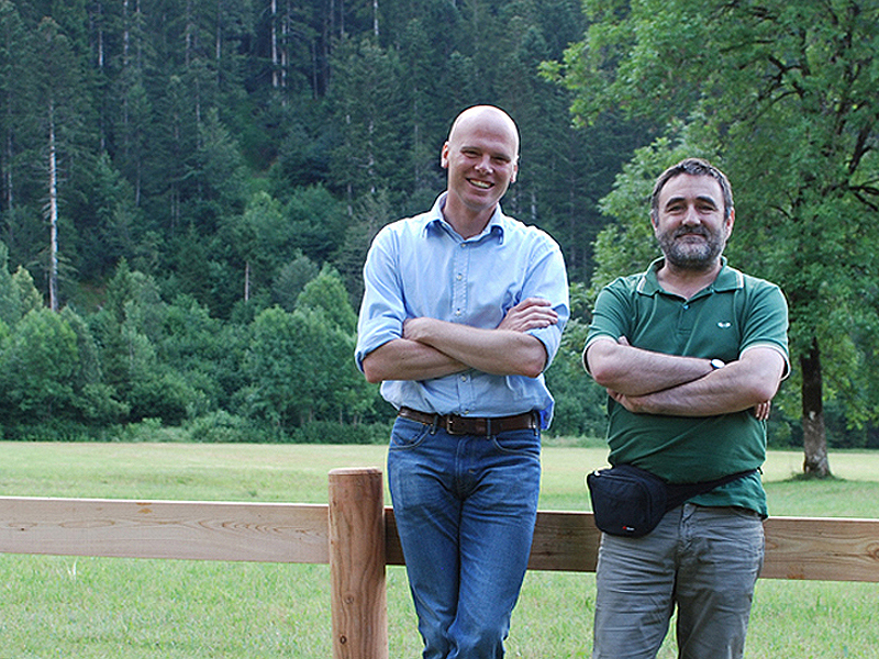 Il presidente Zortea con il direttore Ducoli
