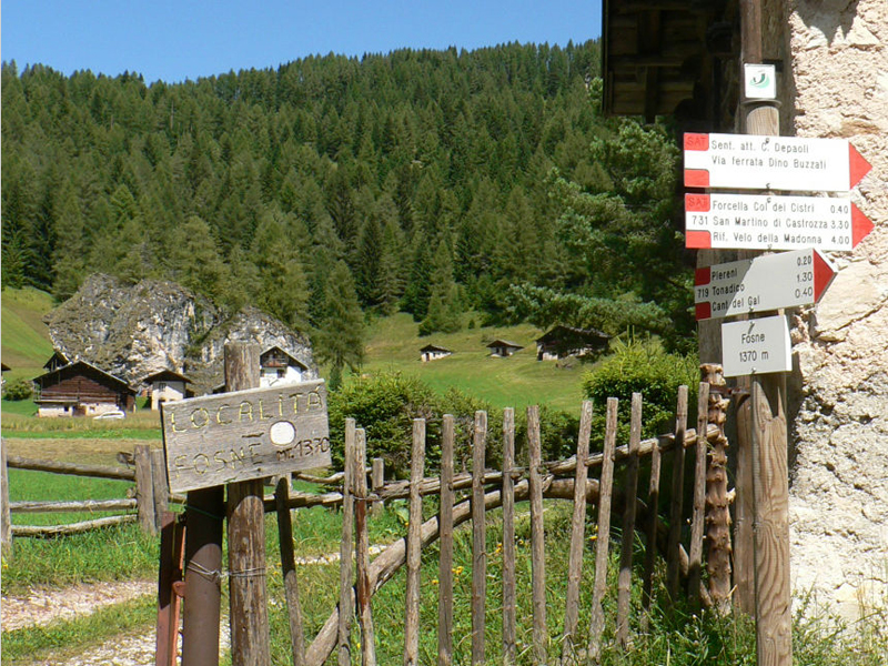 LocalitÃ  Fosna salendo verso i Sentiero Buzzati