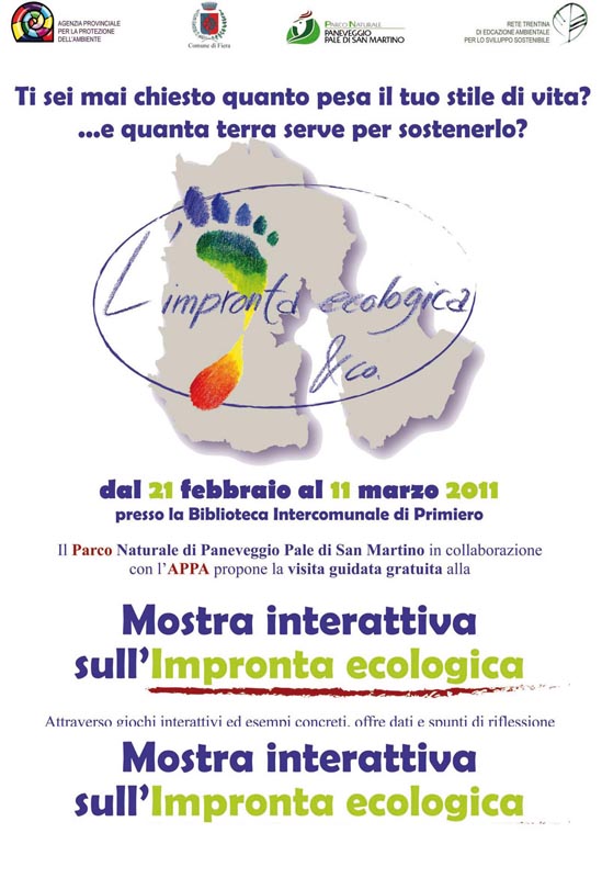 Locandina mostra IMPRONTA ECOLOGICA